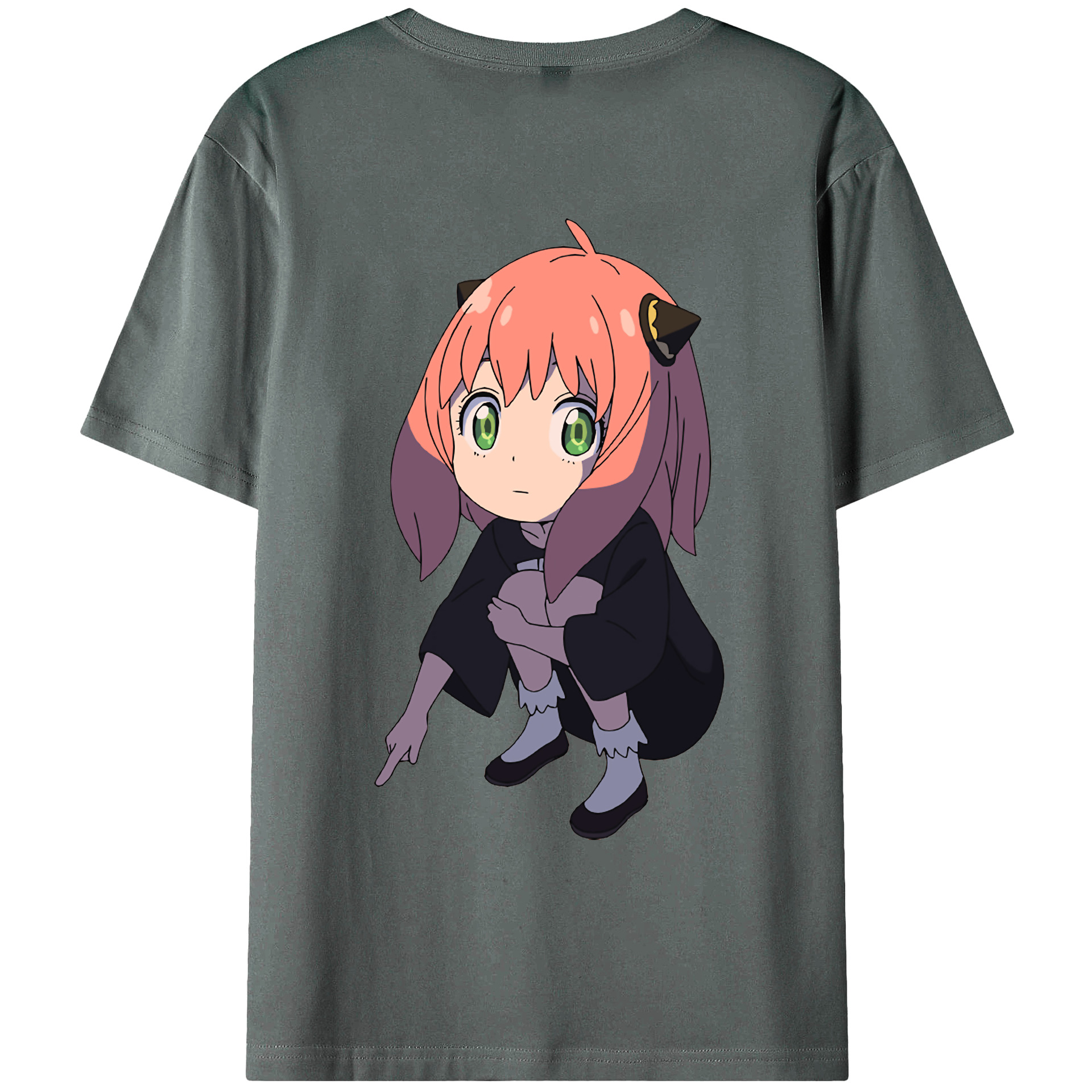 （画像用） SPY×FAMILY间谍家家酒 綿100％ メンズ半袖Tシャツ（バックプリント） 通気性